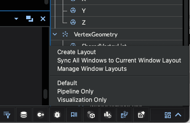 User-defined window layouts