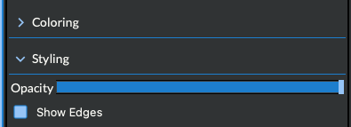 Collapsable Visualization Data View Settings