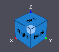 Interactive orientation widget