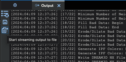 Stream Pipeline output to log file