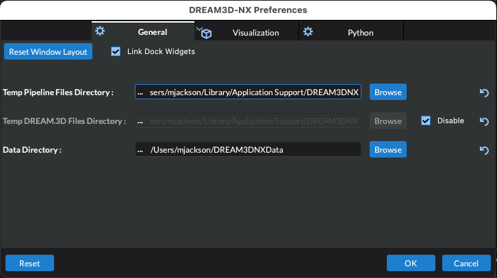 Updated Preferences Dialog