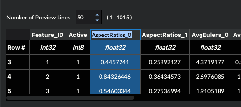Read CSV UI Improvements